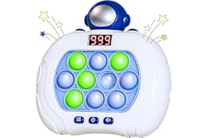 ZDCZ Handheld Light-Pop Quick Push Bubble Fidget Game Toy with LED Screen for Kids 3-12 and Adults - Fun Gifts for Kids, Teens, Boys, and Girls - Perfect Easter Basket Stuffers, Party or Gift Fillers