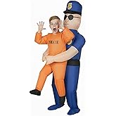 Morph Inflatable Police Officer Costume for Kids, Inflatable Costumes for Kids, Boys Halloween Costume