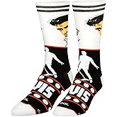 Odd Sox-Elvis Presley Crew Sock-King of Rock N' Roll Novelty Sock-Size Large for Men & Women-Gift Fans & Collectors