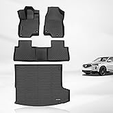 KELCSEECS® Floor Mats & Cargo Liner Custom for Acura RDX 2026 2025 2024 2023 2022 2021 2020 2019,All Weather Protection TPE Floor Liners Front& Rear Row Full Set Acura RDX Accessories Black