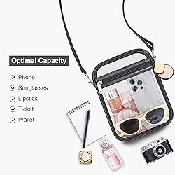USPECLARE Clear Purse Stadium Transparent Messenger