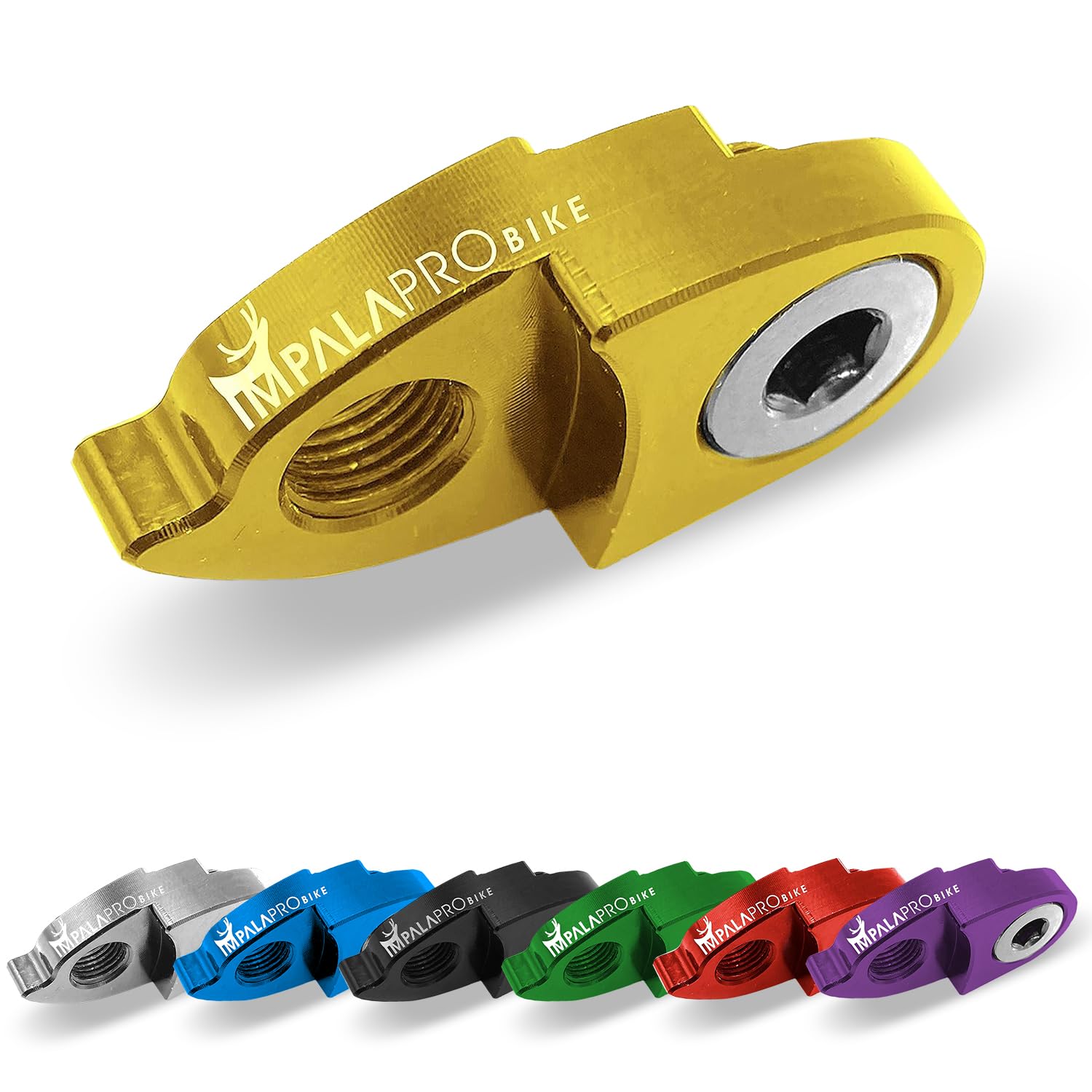 IMPALAPRO BIKE Rear Derailleur Hanger Extender - Shimano Derailleur Hanger - Carrera Gear Hanger - Rear Derailleur Extender - Bike Derailleur Hanger - High Durability and Compatibility (Gold) — image 1