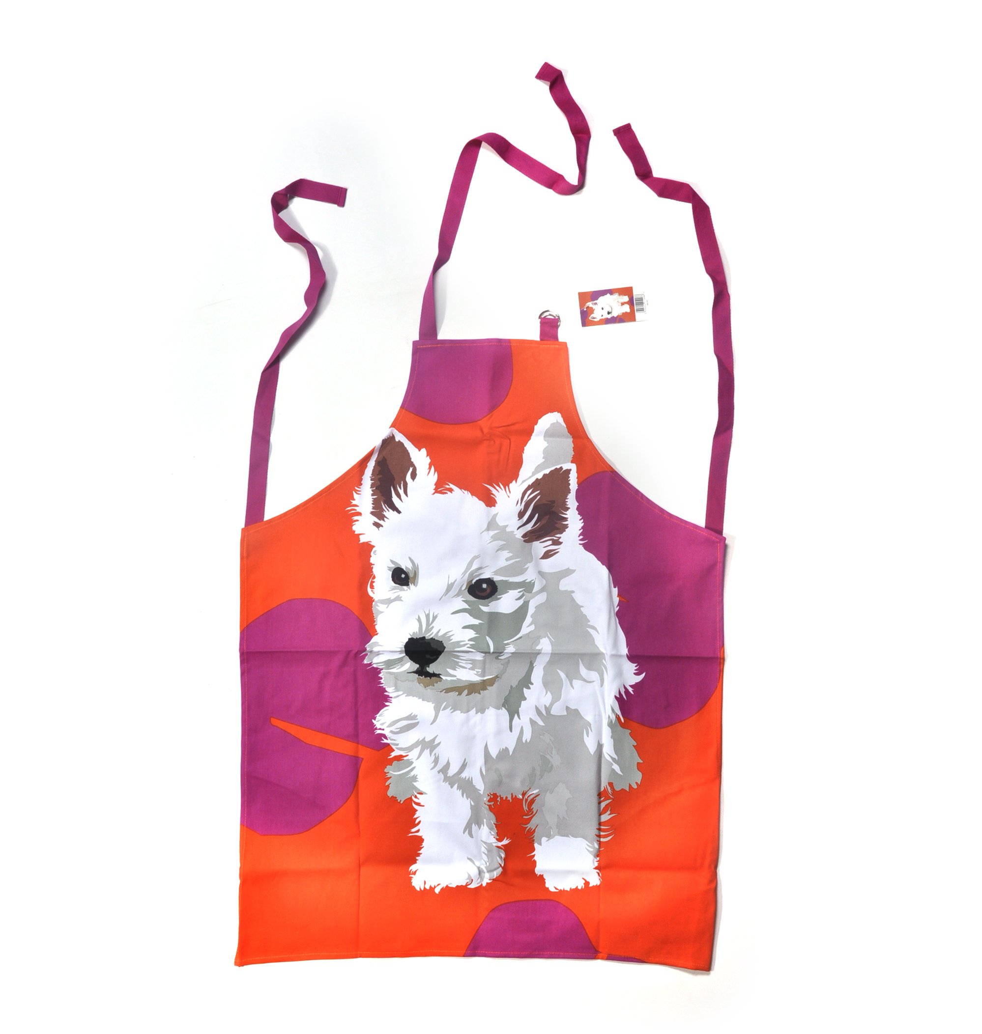 Westie Apron by Leslie Gerry,Multi,69cm x 89cm