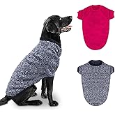 Rypet 2 Pack Large Dog Sweaters for Winter Dog Classic Knitwear Sweater Soft Thickening Warm Dogs Clothes Jumper for Medium Large Dogs