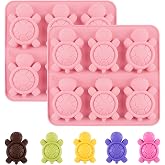 Turtle Silicone Mold Tortoise Chocolate Candy Mold Turtle Ice Cube Tray | Morofme 2pcs Tortoise Molds Sea Turtle Animal Molds Turtle Soap Molds for Desserts Candle Resin Cake Jello Muffin Baking