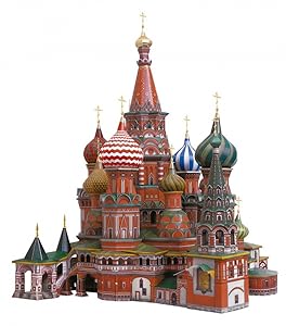 Keranova 195 Clever Paper Historic Buildings Saint Vasil's Cathedral (Moscow) 3D Puzzle, 36 x 35 x 41 cm, 1/150 Scale, Multi Color