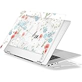 Premium Crystal Clear Case for HP Envy x360 16-inch 2-in-1 Laptop 2024 Release, Creative Patterns Ultra-Slim Lightweight Scratch-Resistant Hard Shell with Professional Protection, Cute Flowers