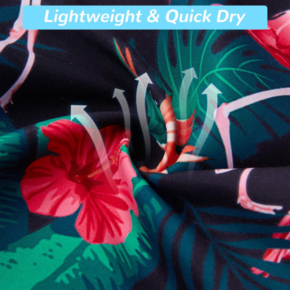 90s Funny Board Shorts 3D Graphic Athletic Pants Brown Flowers Printing Swimming Trunks 22\