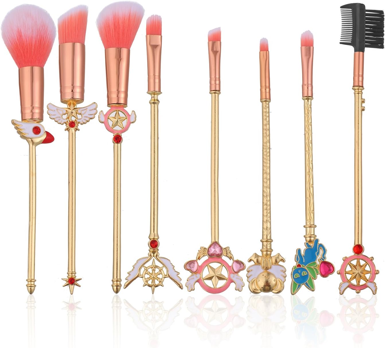 Sailor moon Makeup Brushes Cardcaptor Sakura Makeup outfit/Makeup Brush Momen Gift (Cardcaptor Sakura 8pcs)