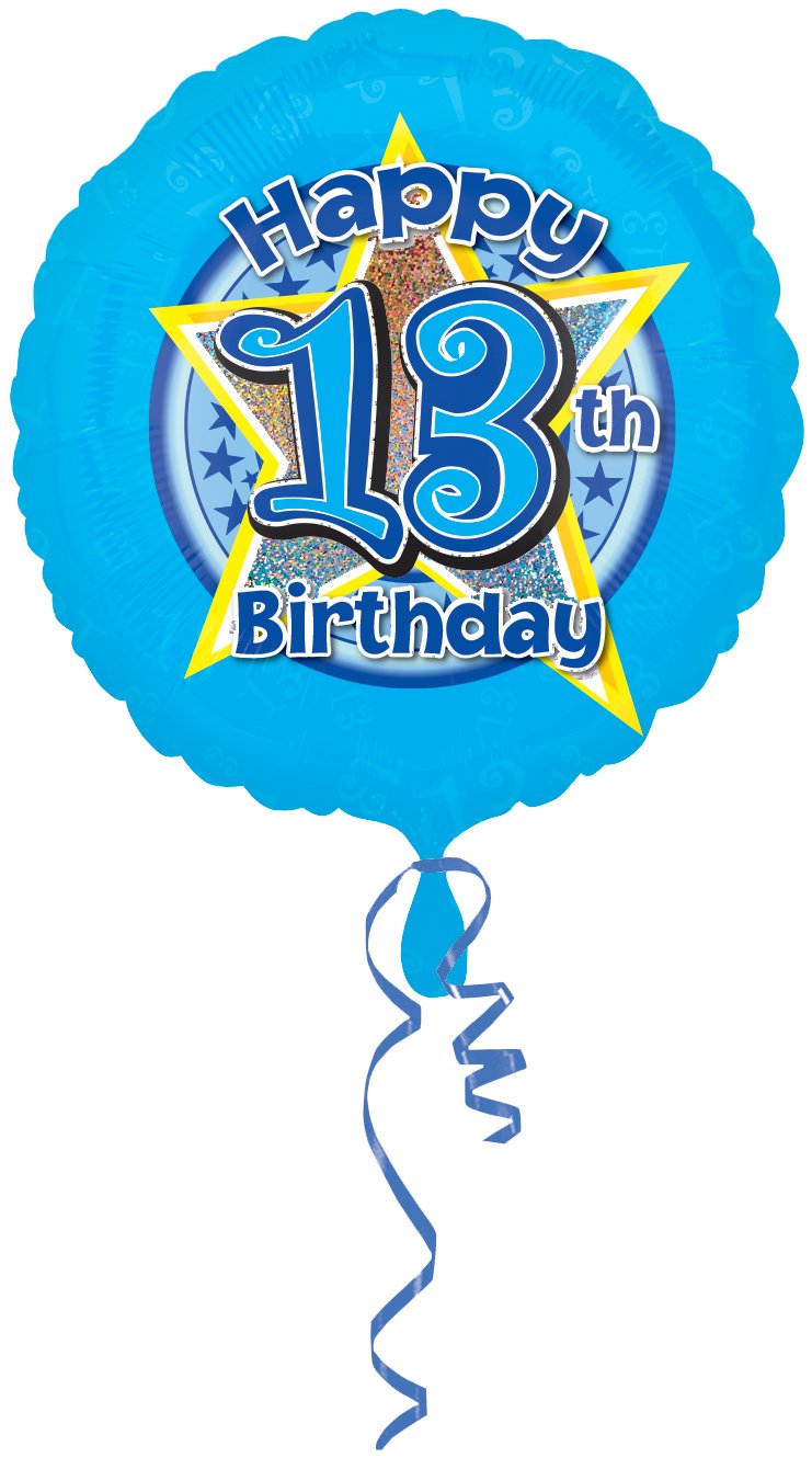 Amscan 2954201 18C: Blue Stars 13 Holo