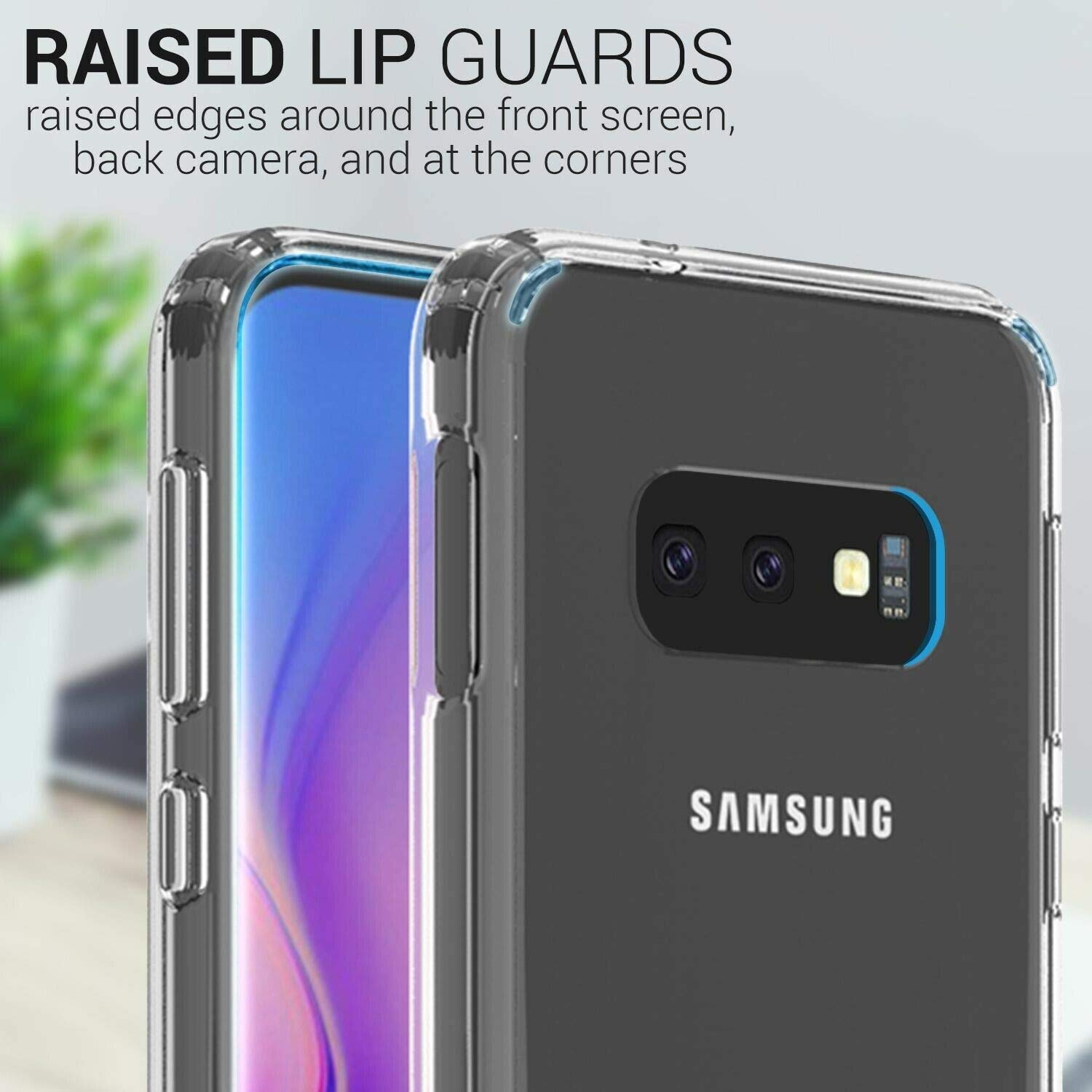Samsung Galaxy S10e Case, Androgate Transparent Slim Soft TPU Cover Bumper Case, Clear