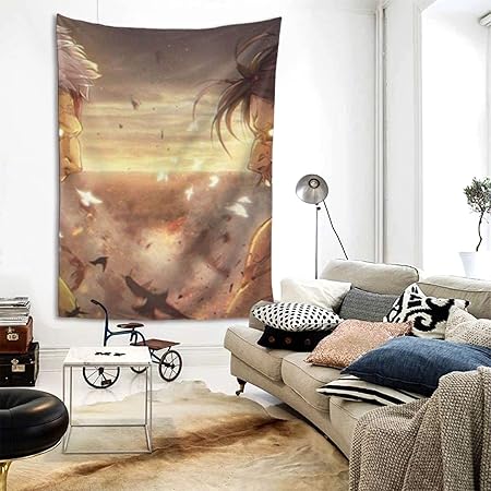 Amazon Co Jp 進撃の巨人 タペストリー 壁掛け おしゃれ 多機能 カバー 背景布 室内装飾タペストリー カーテン シンプル 個性ギフト プレゼント 新居祝い0 150cm Generic