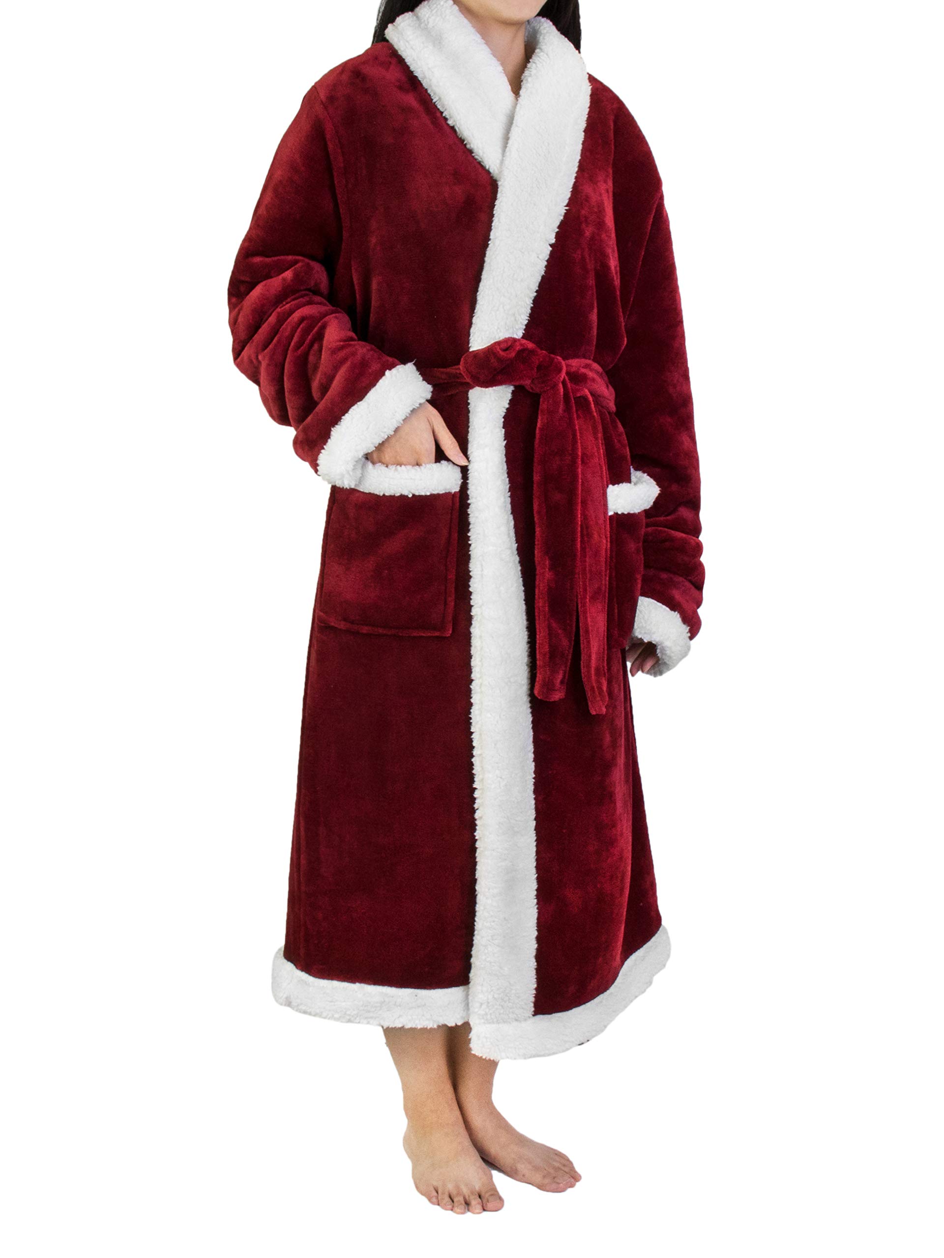 Photo 1 of PAVILIA Premium Womens Sherpa Fleece Robe | Luxurious Soft, Warm, Plush Bathrobe