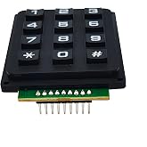 SazkJere 12 Keys Matrix Keypad 12 Keyboard Module 3x4 Buttons External Keypad Board with Pin Header (Welded)