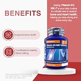 Zipvit Vitamin K2 MK7 200mcg High Strength 180 Vegan Tablets 6 Months view 2