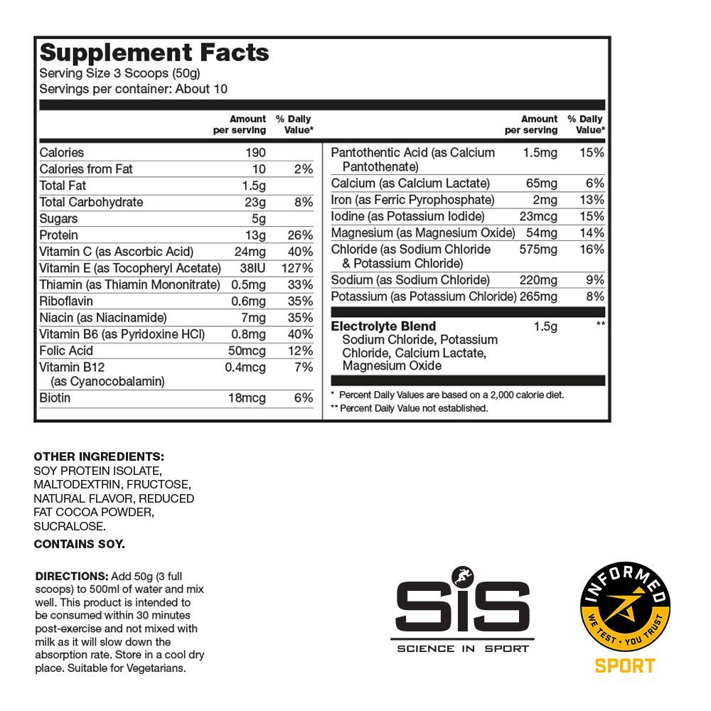 Science in Sport Rego Rapid Recovery Protein Shake Powder