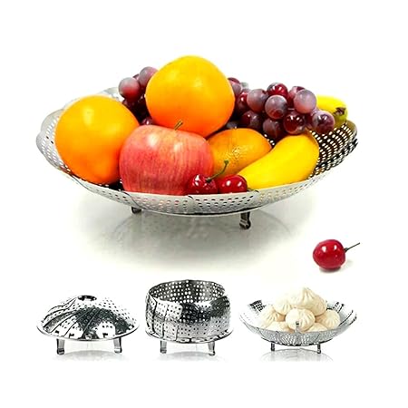 BSL plegable cocina microondas vapor de cocina acero inoxidable ...