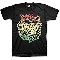 UB40 Red Red Wine Front & Back Print Adult Short Sleeve T