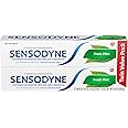 Sensodyne Fresh Mint Sensitive Toothpaste, ADA Accepted Toothpaste for Cavity Prevention and Sensitive Teeth Treatment - 4 Ounces (Pack of 2)