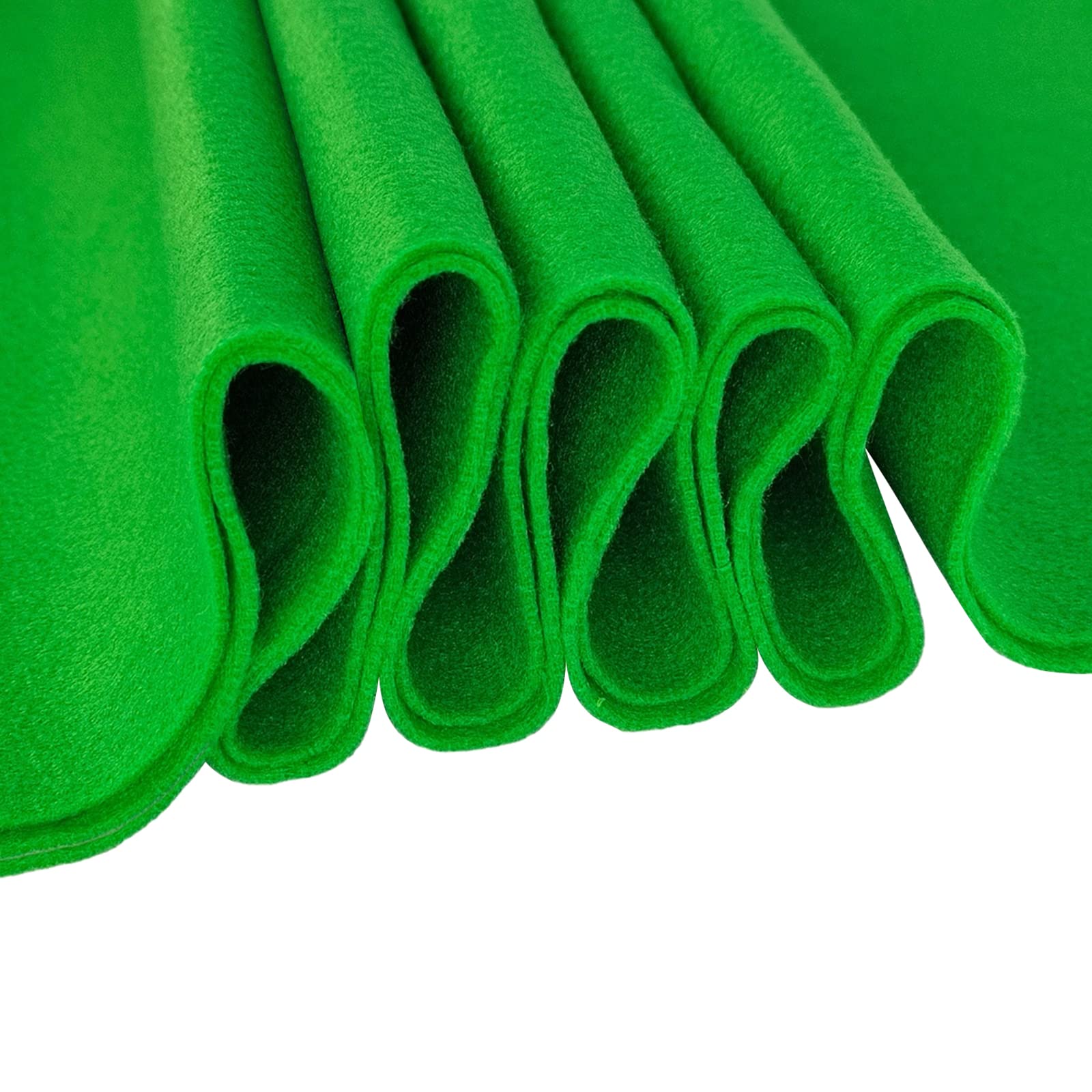 Jtnohx Colour Felt Fabric, 1.4mm Felt Sheets for Crafts, 90x90cm Soft Craft Fabric for Art and Sewing Projects(Forest Green)
