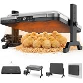 Magicfly Brooder Plate for Chicks, 200W Smart Radiant Chicken Coop Heater | 11" x 15" Brooder Heating Plate for 20 Chicks, Digital Temp &amp; Timer, with Remote Control &amp; Cover for Ducklings, Quail
