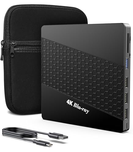 Amazon.com: Buffalo UHD BD Portable Blu-ray Drive Black BRUHD-PU3