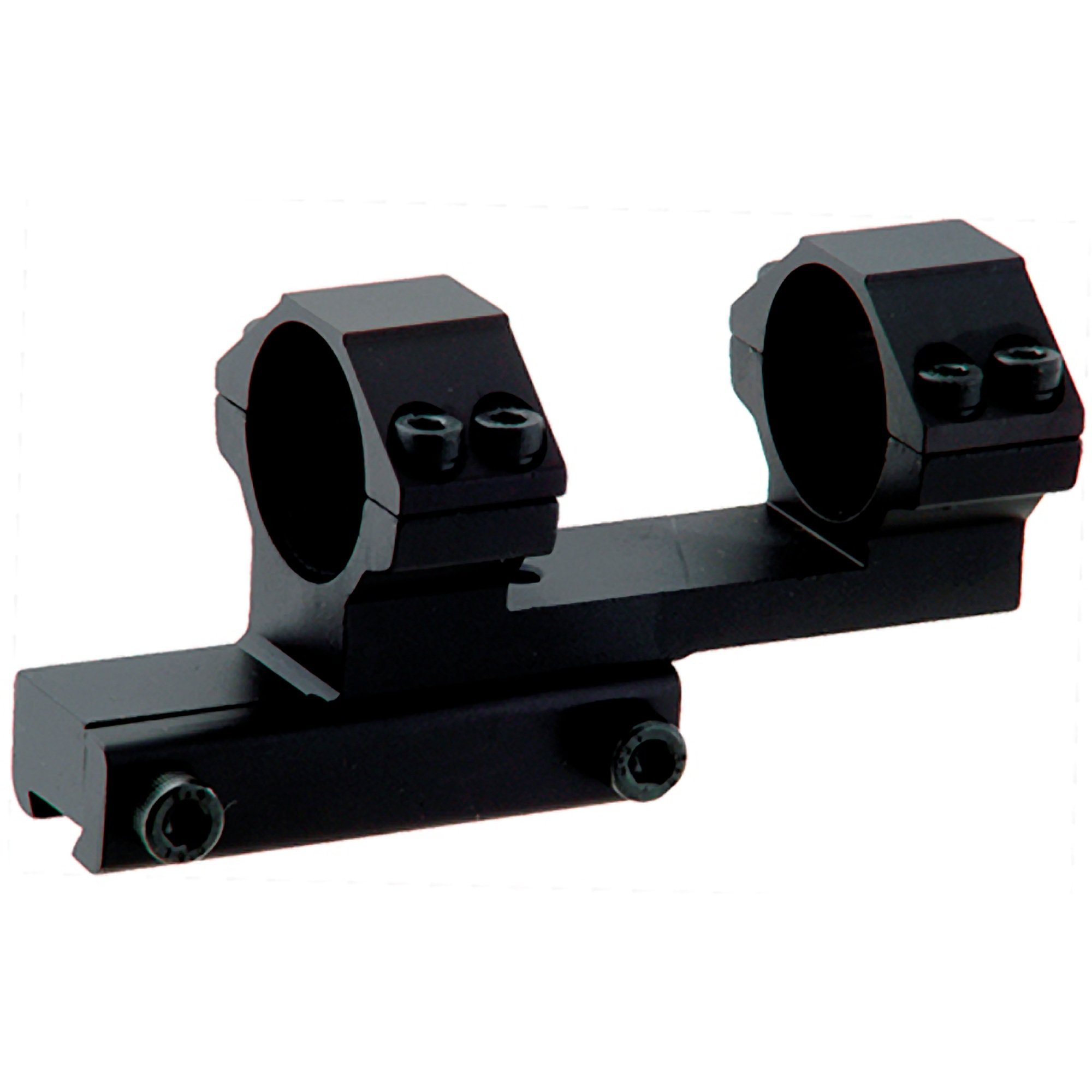 UTG (UTGAG Mounting collars deported of diameter.25, 4 Remote Mounting Clamps for Optics - black, One size