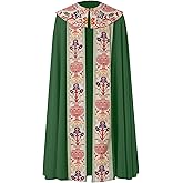 Ocpiley Church Catholic Priest Vestments Unisex Liturgical Clergy Chasuble Celebrant Cope Mass Robe Cape