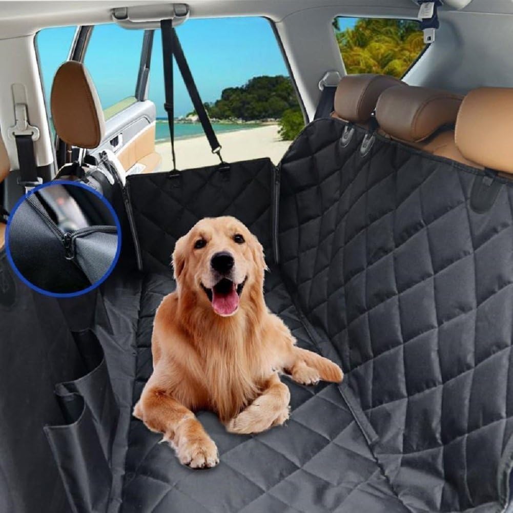 Leber Dog Cover for Car Pet Seat Rear Hammock Style