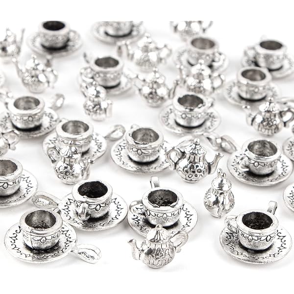 Charme Bracelet Argent Sterling – Tasse à Thé Vintage – 1,2 G – Royaume-Uni