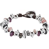 Uno de 50 EXPERIENCE Bracelet, Sterling Silver-Plated &amp; Leather, Handmade in Spain