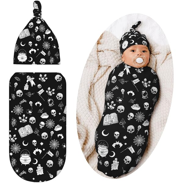 Personalized Baby Blanket & Hat Set - Custom Name Swaddle Sack And Beanie For Newborns (Multiple Colors) 5 thumbnail image