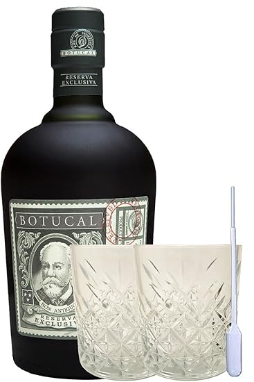 Diplomatico Botucal 12 Jahre ohne Tube Venezuela 0,7 Liter + 2 Rum Gläser und Einwegpipette