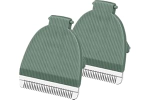 WUSUKER Green Replacement Blades for Meridian Trimmer, Hygienic Ceramic Replacement Blades Compatible with Meridian Body Trimmer (Onyx & Sage), 2 Pack
