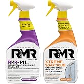 RMR Polish &amp; Protect Bundle &ndash; Xtreme Soap Scum Remover + RMR-141 EPA Registered Mold &amp; Mildew Spray, 2-Step Clean &amp; Disinfect System for Buildup, Hard Water, Tile, Surfaces, Glass, 2&ndash;32 Oz Bottles