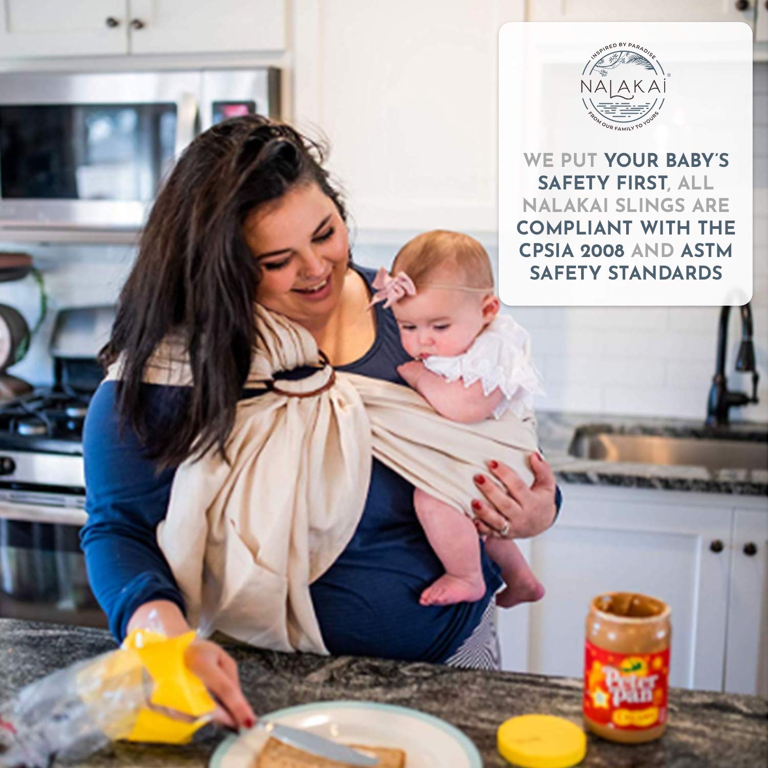 nalakai luxury ring sling baby carrier