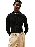 Tommy Hilfiger Mens F1 Long Sleeve Mockneck, Black