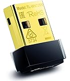 TP-Link TL-WN725N Nano WLAN USB Adapter (bis zu 150Mbit/s, Nano Gr&ouml;&szlig;e, Soft AP, geeignet f&uuml;r Windows 10/8.x/Vista/7/XP) schwarz