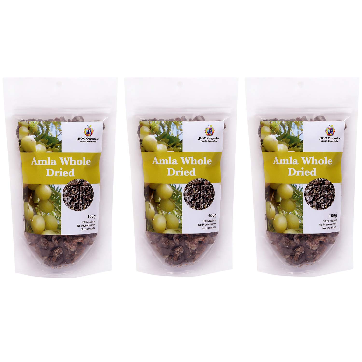 Jioo Organics Whole Dried Amla Sun Dried Phyllanthus Emblica Or