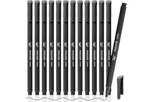 Mr. Pen- Fineliner Pens Black, 12 Pack, Bible Journaling Pen, Ergonomic Triangular Barrels, 0.4mm Black Fine Liner Pens