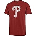 MLB Men's Distressed Imprint Match Team Color Primary Logo Word Mark T-Shirt