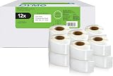 DYMO Authentic LabelWriter Return Address Labels 25x54 mm 12 Rolls 6000