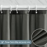 Furlinic Shower Curtain 120x200cm Mould Proof Waterproof Polyester Dark Grey 8 view 2