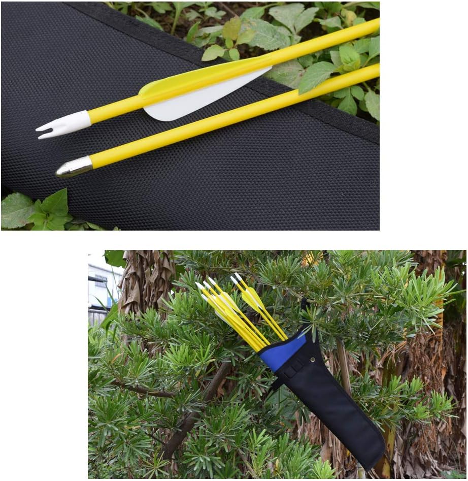 Elong Fiberglass Arrows Archery 26 Inch Yellow ShootingTargeting Recurvebow for Youth Kids Children Beginner Safe Point(12pcs) : Sports & Outdoors