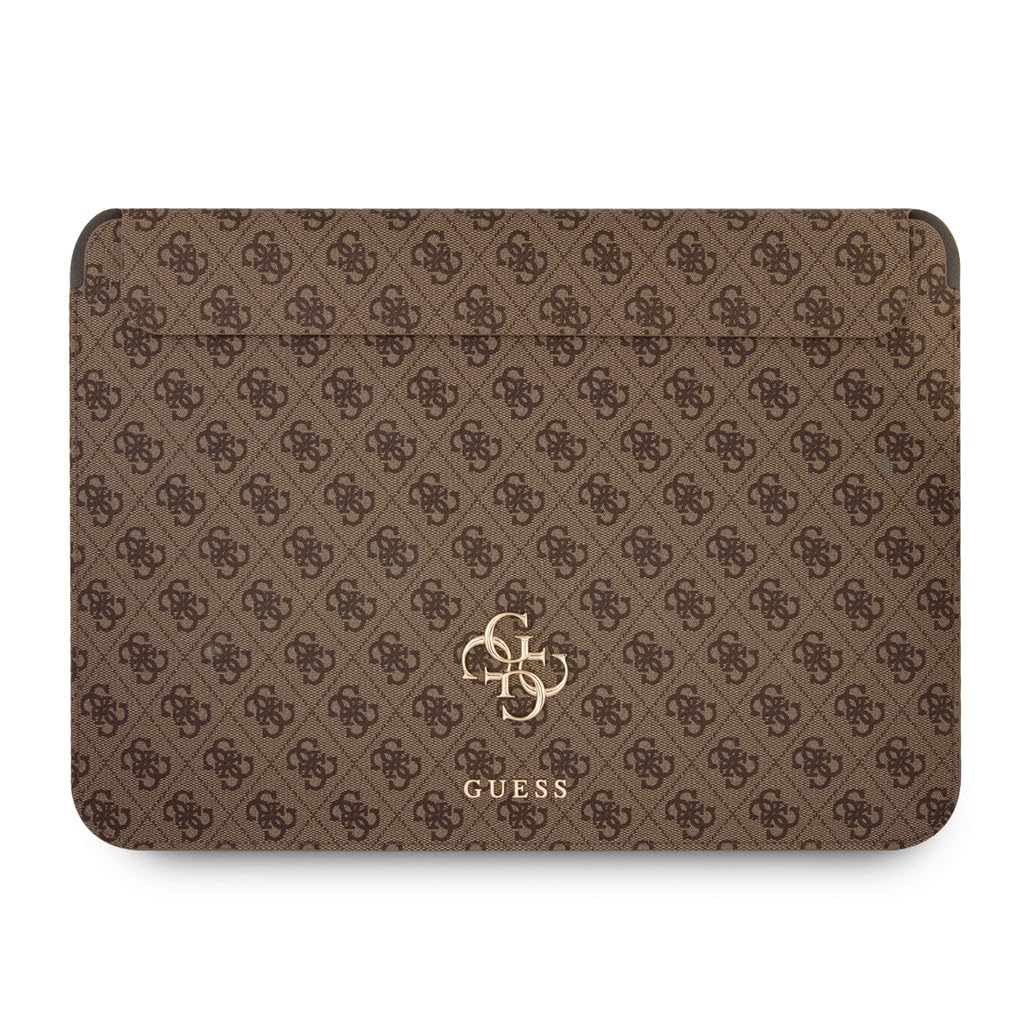 Guess GUCS13G4GFBR Protective Case 13 Inch Brown 4G Big Logo