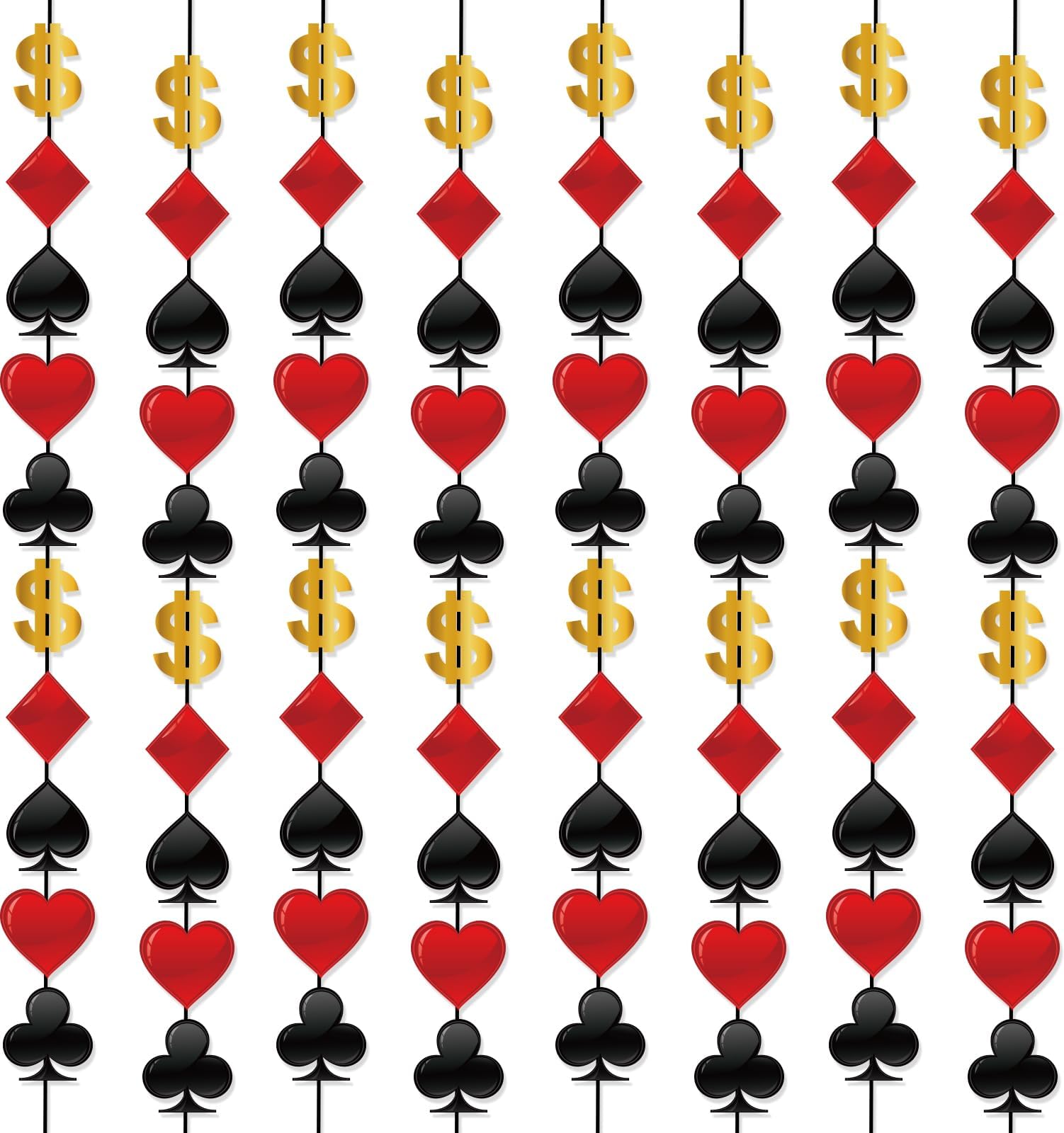 Photo 1 of 10 Pack Casino Theme Party Decorations Las Vegas Hanging Banner Swirl Red Black Poker Paper Cutouts Party Ceiling for Casino Night Las Vegas Night Baby Shower Birthday Party Supplies Decor