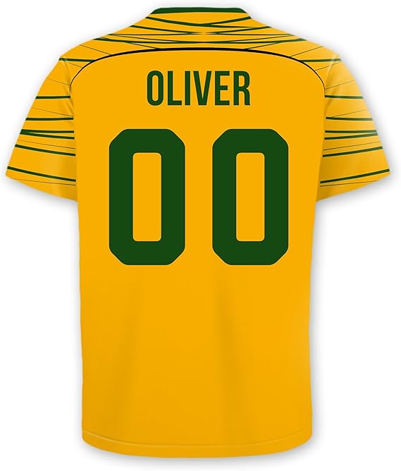 Personalized Soccer Jersey Wall Decal (Australia) Office