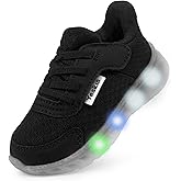 YESKIS Toddler Light Up Shoes Boys Girls Lightweight Breathable Mesh Non-Slip Running Sneakers for Toddler and Little Kid