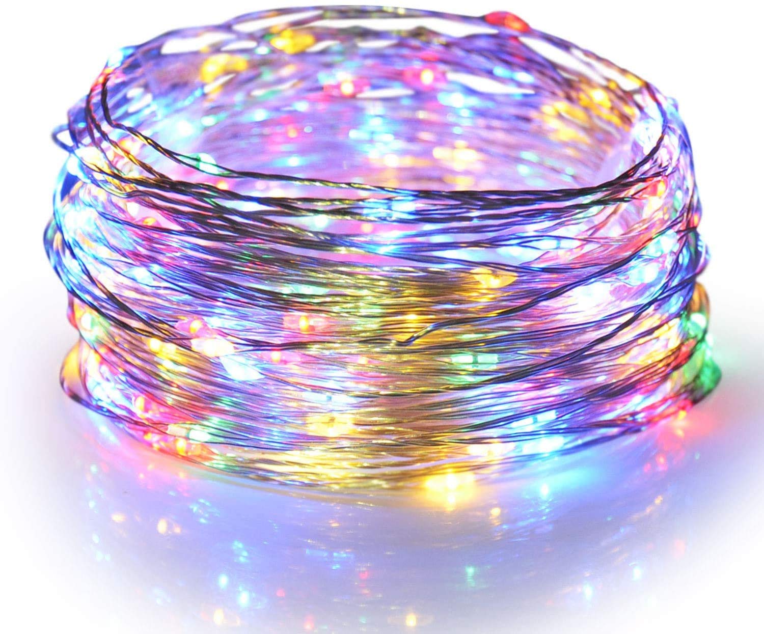 Arkim 200LED((22M/72.18ft, 8Modes) Fairy lights Solar String Lights,solar lights outdoor garden, IP65 Waterproof Copper Wire Lights, for Garden Patio Yard Home Wedding Christmas Parties (Multi)