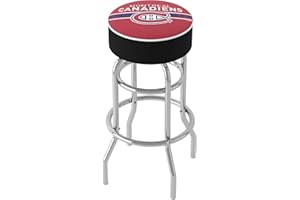 Trademark Gameroom NHL Chrome Bar Stool with Swivel-Montreal Canadiens